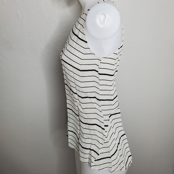 Theory Kalstinn Striped Tank Silk Small - Picture 8 of 9